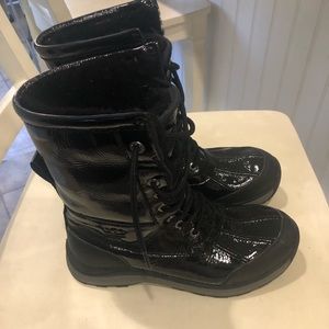 Ugg patent leather boots